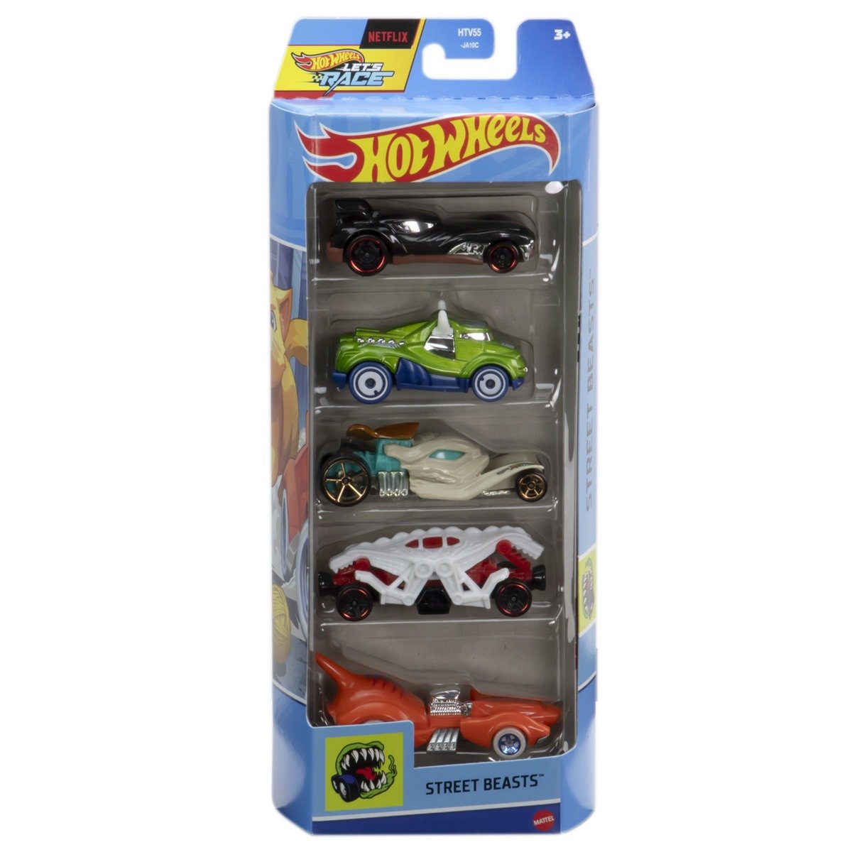 Pack 5 Autos Basicos Hotwheels - Street Beasts